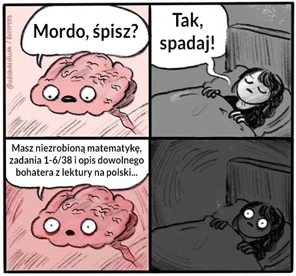 Mój mózg kiedy zasypiam 