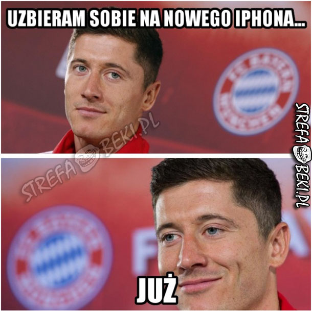 Lewandowski i nowy iPhone
