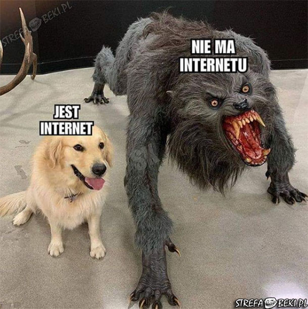 Jest internet vs Nie ma internetu